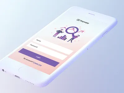 Sales reps app app application crm ios minimalist purple sales soft