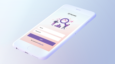 Sales reps app app application crm ios minimalist purple sales soft