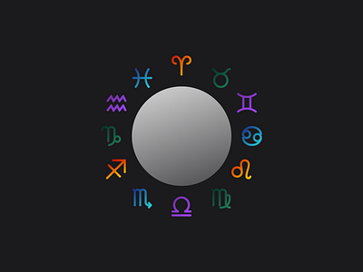 Daily UI 055—Icon Set astrology daily daily 055 daily ui 055 dailyui dailyuichallenge design figma icon set interface ui ui design zodiac