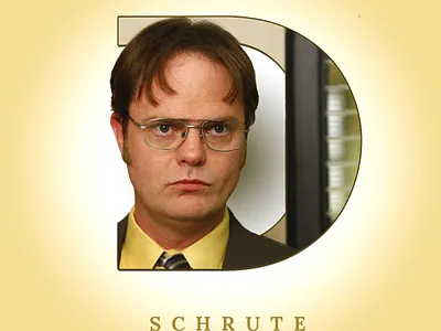 DWIGHT photoshop typogaphy