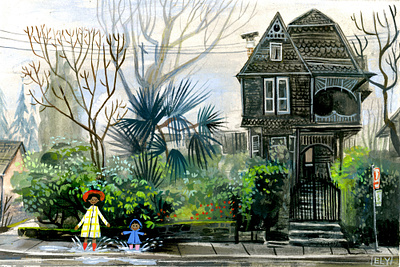 splash animation art art character design color environment design girl gouache illustration painting portland production design sketch