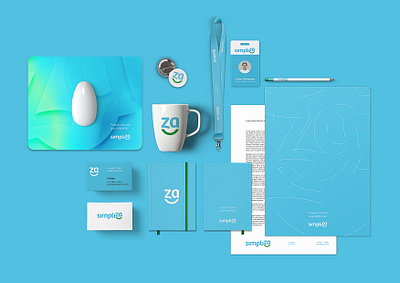 Simpliza — Branding — Stationery brand brand design brand identity branding branding and identity branding design clean design identity design minimal stationery