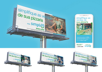 Simpliza — Branding — Billboard Campaign billboard brand brand design brand identity branding branding and identity branding design identity design logo logotype startup