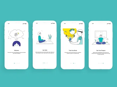 FocusCalm app calm design flow high technology products relaxed ui ux