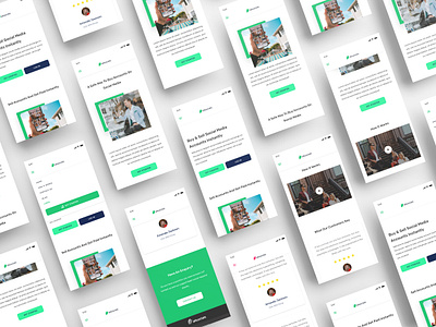 AllSocials - A Social Media Exchange Platform (Mobile) v2 android dailui design ios landing page landing page ui social ui uid ux uxui web