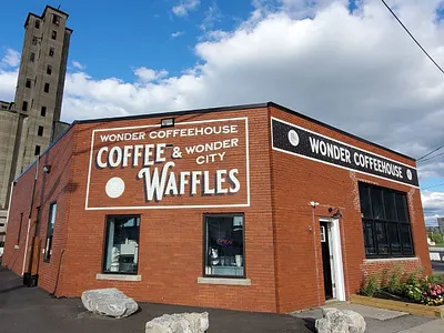 Wonder Coffeehouse Branding/Signage branding cafe coffee identity logo restaurant signage type