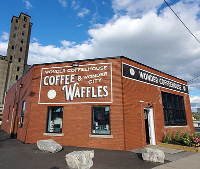 Wonder Coffeehouse Branding/Signage branding cafe coffee identity logo restaurant signage type