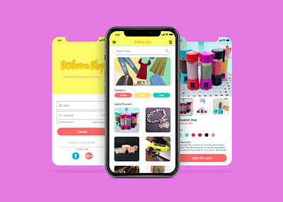 Solarina Shop Mockup mobile ui mobileappdesign onlineshop onlinestore ui uidesign uiux