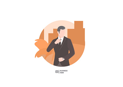 Illustration 07 branding business businessman city design flat flat design illustration logo wonderful