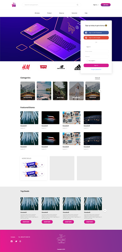 Hala miles cashback design ui ux web xd