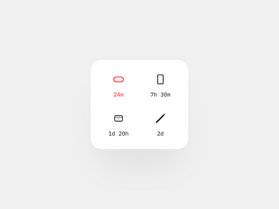 Battery Charge Widget battery case study charge clean dashboard design process icons interaction design interface minimal product design product thinking ui ui design ux ux design widget