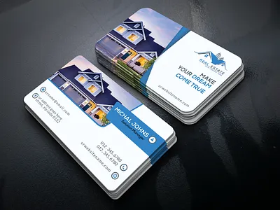 Real Estate Business card brandidentity branding business card design businesscard card logo morden print design professional business card realestate