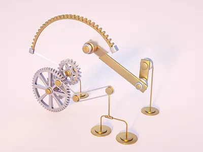 gear wheels 3d c4d design gear wheel