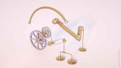 gear wheels 3d c4d design gear wheel