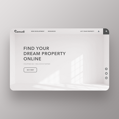 Lamudi Redesign Concept branding minimalist real estate ui ux web design