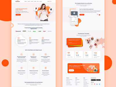 Payoneer R adobe xd adobexd branding design designing finance finances header landingpage typography ui ux web web design webdesign website website concept website design websites