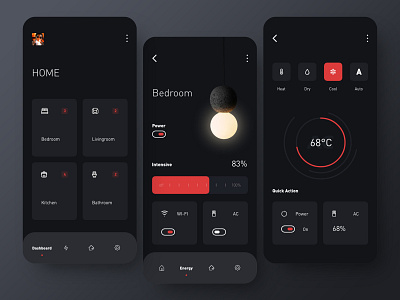 Connected Home app ui