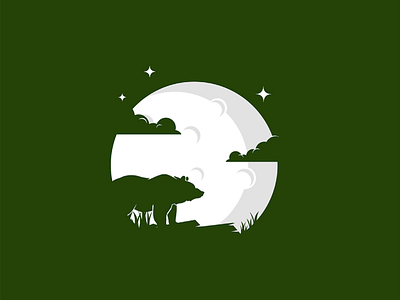 Bear 2d anima animals character dribbble dribbble best shot flat illustration illustrator l animal ar mongolia night t animal illustration