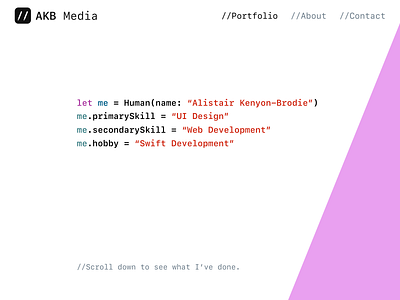Website Design - AKB Media design designer developer development swift ui web web design website