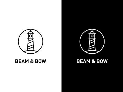 Dailylogochallenge #31 beam and bow beam and bow logo beamandbow beamandbowlogo dailylogo dailylogochallenge light logo lighthouse lighthouse logo logo ideas logo inspiration logotype minimal logo ocean logo sea logo visual design