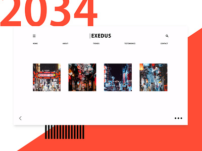 E X O D U S 2020 black branding clean colorful design dribbble landing page logo metro minimal minimalist motion design red trend ui ux webdesign website white