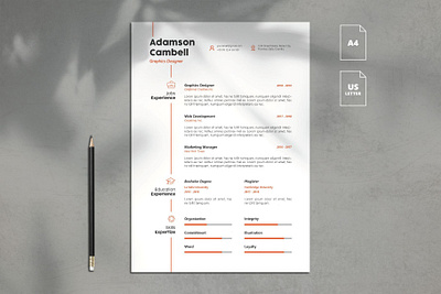 Minimalist Resume Template Vol. 9 clean resume creative resume curriculum vitae cv template download free minimalist modern modern resume professional resume resume cv resume template template templates