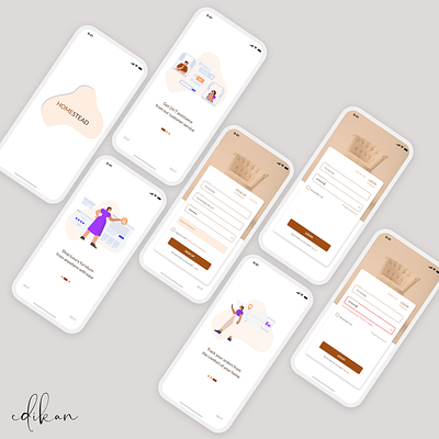 App design for a furniture company app design ui ux