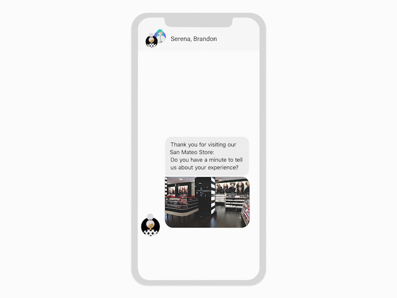 Client Survey Messenger beauty bot interaction interaction design messenger sephora ui ux