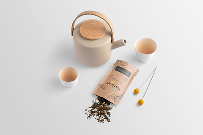 Free Hotleaf - Tea Branding Mockup branding card container download floral free freebie identity leaves logo mockup packaging plants portfolio presentation psd retail tea teahouse templates