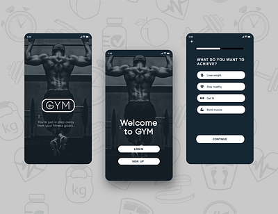 Workout app app design design mobile app mobile ui ui uiux