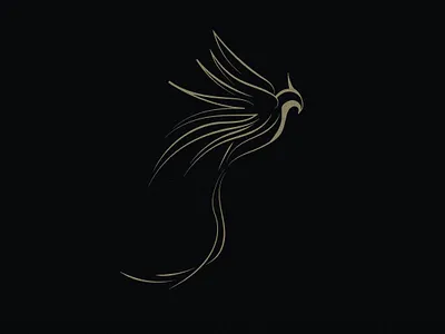 phoenix logo branding design icon illustration illustrator logo logodesign minimal typography vector