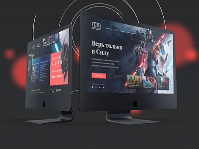 Star Wars: Jedi Fallen Order landing page design webdesign website