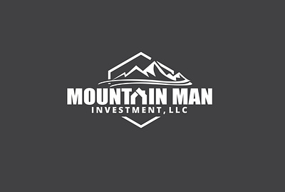 Mountain Man Logo Design badge design branding business illustration logo minimal minimalist mountain realestate retro typography