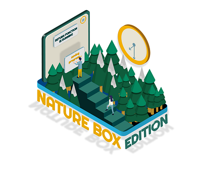 Nature & Isometric 3d 3d art 3d artist branding bulgaria design deutschland illustration isometric isometric art isometric illustration nature nature illustration nature logo typography ui vector