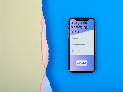 Team Messaging App design minimal ui ux