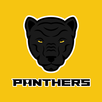 Inkberrow Panthers Mascot Logo branding design flat graphic design graphic designer icon logo logo design logo designer mascot character mascot design mascot logo design mascotlogo minimal typography vector vector illustration