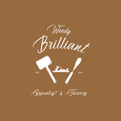 Woody Brilliant Logo art branding branding concept branding design concept design flat graphic design logo logo design logo design branding logo design concept logo designer logo designers logo designs minimal minimalist typography vector