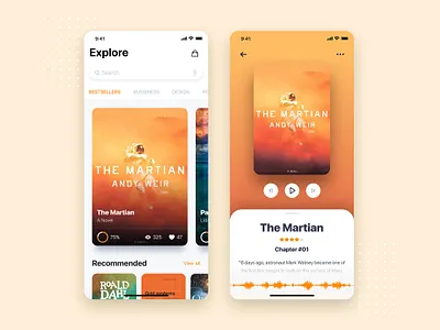 Book Reading app concept app book concept design ebook flat interface ios kit material minimal mobile reading store template ui ui kit ux website wireframe