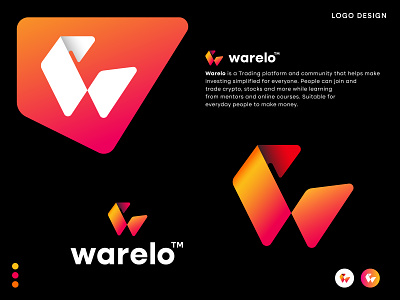 w letter logo - investment logo - cryptocurrency - branding brand identity brand logo branding branding design cryptocurrency design investment logo letter w logo logo logo design logo designer logodesign masum billah logo minimal logo minimalist modern logo trading logo typography ui w logo