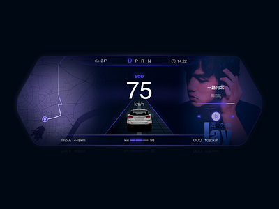 汽车仪表盘的设计 car condition dark dashboard design design jay z mode music roadmap