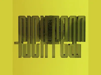 Fuck Fear 3d cinema 4d typography