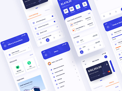 Digital Mobile Banking App 2020 trend app bank banking app best shot clean color design digital banking dribbble financial app ios mobile app design mobile banking money payment typography ui ui design ux