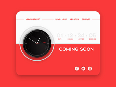 Daily UI #14 - Countdown Timer 100daychallenge countdown timer dailyui interface ui watches website