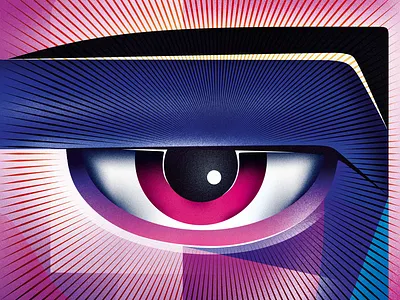 Purple Eye Design Shot blue eyes gradient design illustration purple vector vector art vector illustration