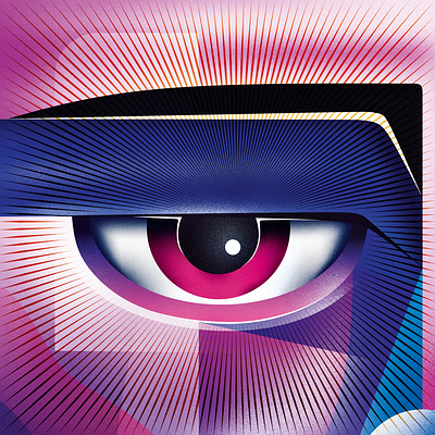 Purple Eye Design Shot blue eyes gradient design illustration purple vector vector art vector illustration