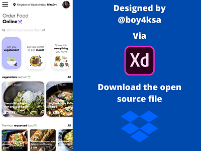 Order food online ( online food delivery app ) adobe adobexd app app design application canva delivery design flaticon food mobile app online order ui ui design uidesign