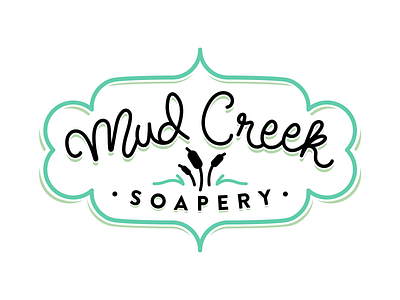Soapery Logo - ver 1 badge badge logo bakery bakery logo cat tails hand lettering lettering logo logo design soap soapery