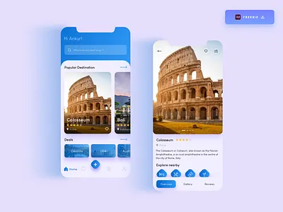 Daily UI Challenge 091/100 - Travel App Design - (Freebie) 100uichallenge adobe xd ankur tripathi app design daily 100 challenge dailychallenge dailyui dailyuichallenge free download xd freebie freebies freedownload travel travel app travel app design travel ui uidesign