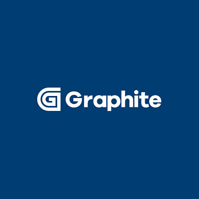 Graphite Logo blue design font g graphite line logo mark print simple thick ui ux web