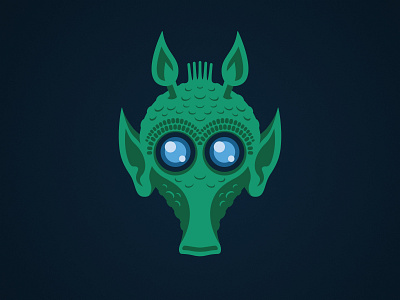 Bolla Ropal Illustration alien bolla ropal character clone wars design disney greedo jedi logo lucasfilm rodian star wars